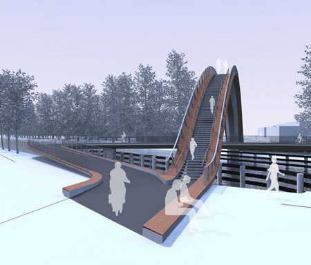 Melkwegbridge by NEXT architects and Rietveld landscape Melkwegbridge by NEXT architects and Rietveld landscape