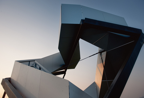 Observation Tower on the River Mur by terrain loenhart mayr Observation Tower on the River Mur by terrain loenhart mayr