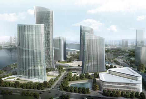Central Business District Wenzhou by Henn Architekten Central Business District Wenzhou by Henn Architekten