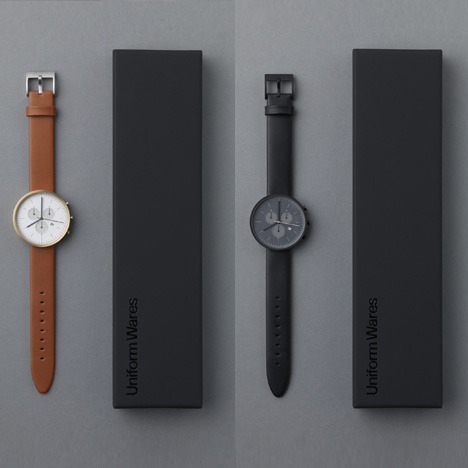 300 Series Chronograph Calendar Wristwatch by Uniform Wares 300 Series Chronograph Calendar Wristwatch by Uniform Wares